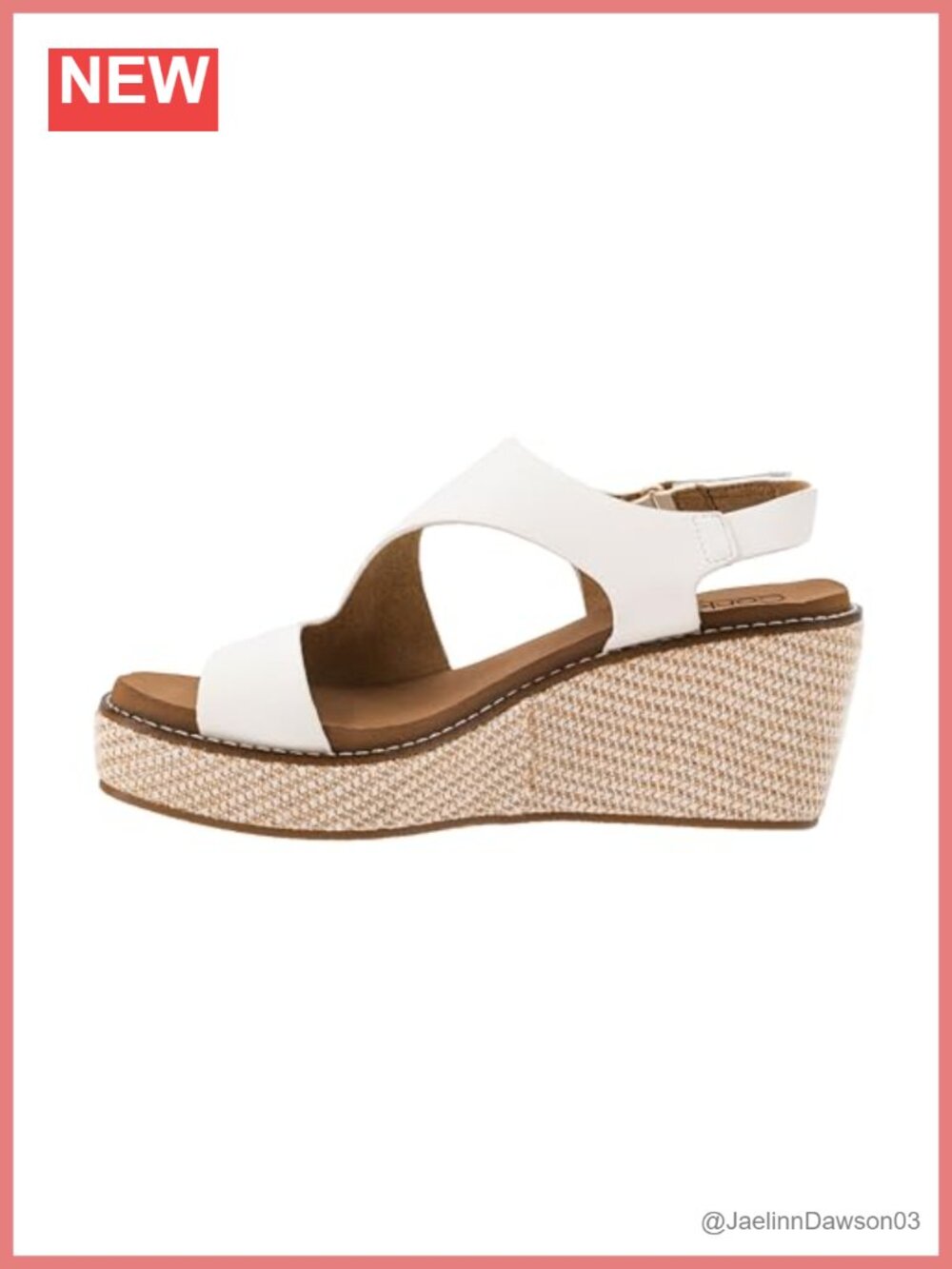 Corkys Women's Steppin Out Wedge Sandal Strappy Cutout 2.5" Heel Raffia Wrapped